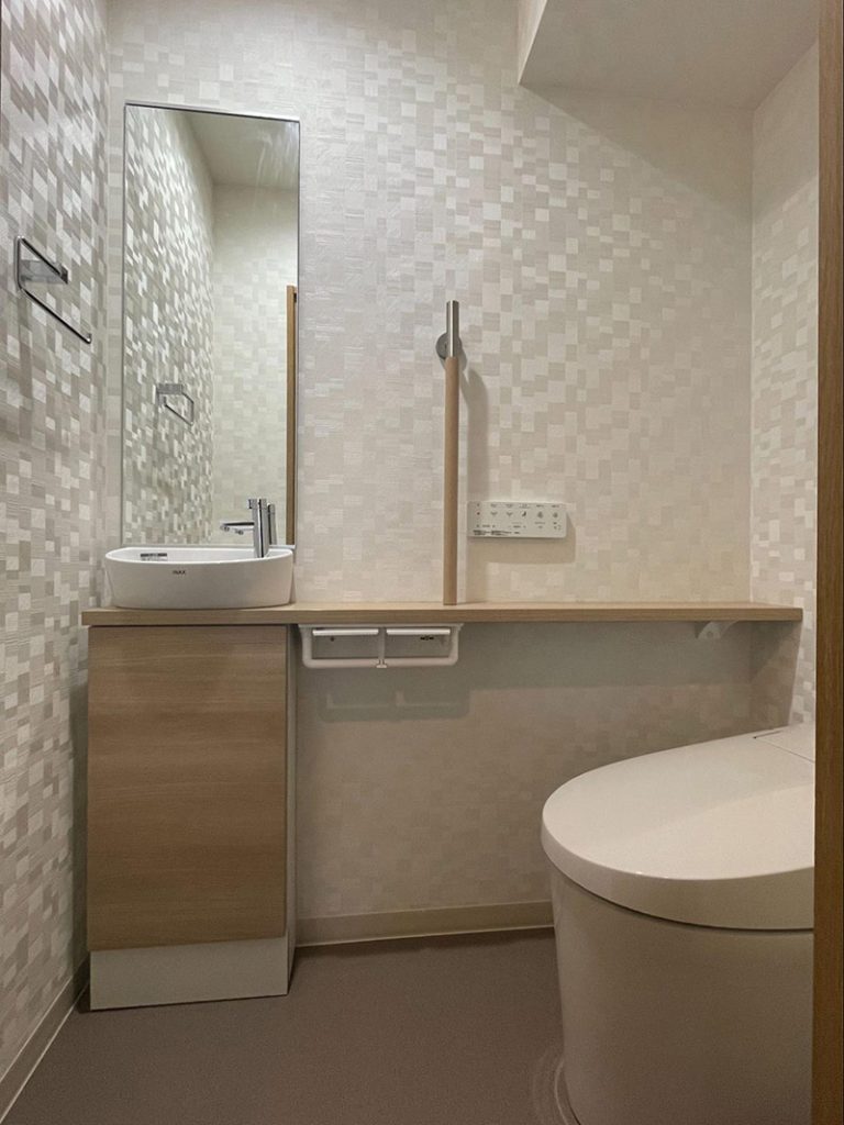 トイレに手洗いを増設し快適に